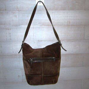 Tiganello Brown Suede Bucket Bag